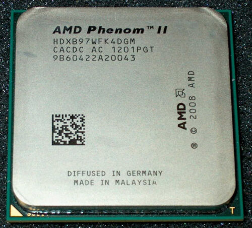 AMD Phenom II X 4 95 Watt 3.2GHz B97 Quad-Core Processor, HDXB97WFK4DGM, AM3, US