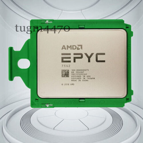 AMD EPYC Rome 7542 cpu processor 2.9GHz up to 3.4GHz 32 cores 225w