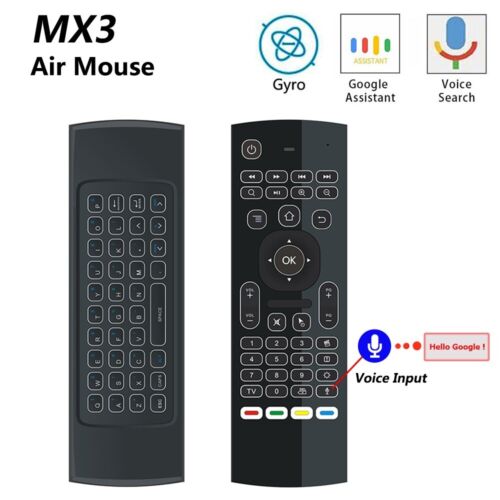 MX3 Air Mouse – 360° Face Tracking, Plug & Play, Voice Control for All Devices