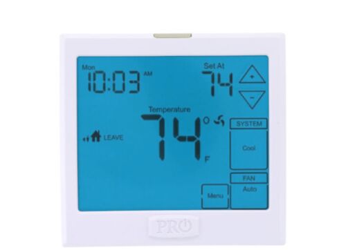 Thermostat Pro1 T955WH- 7 Day Programmable Thermostat Touchscreen Wireless 3H/2C