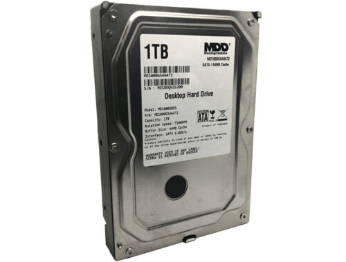 MDD 1TB 64MB Cache SATA 6Gb/s 3.5″ Desktop Hard Drive -PC/Mac, NAS, Surveillance