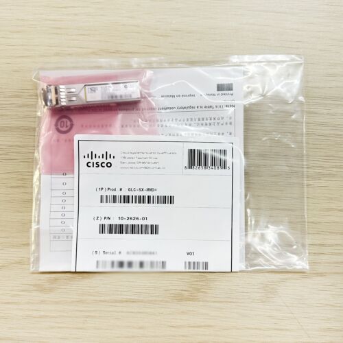 New Cisco GLC-SX-MMD 1000BASE-SX 850nm 550m LC MMF SFP Transceiver Module