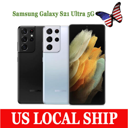 NEW-Sealed Samsung Galaxy S21 Ultra 5G G998U 128GB Factory Unlocked Smartphones