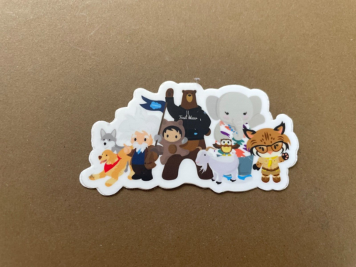 RARE Salesforce Sticker – 9 character group – Astro, Codey, Appy, Einstein, Koa