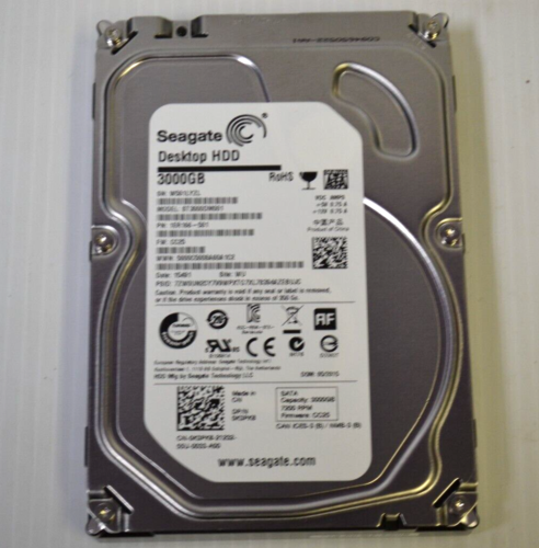 SEAGATE DESKTOP HDD ST3000DM001 3TB 64MB CACHE SATA 6.0Gb/s 3.5″ INTERNAL 7200RP