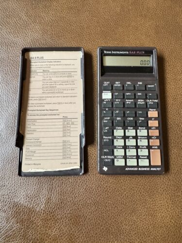 Texas Instruments BA II 2 Plus Business Analyst Calculator – Tested