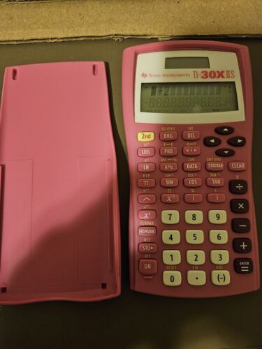 Texas Instruments TI-30X IIS Solar Scientific Calculator With Cover Tested PINK