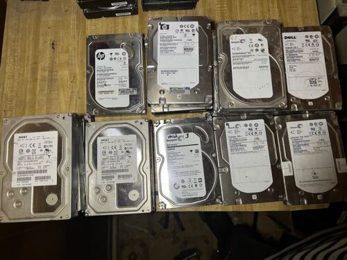 LOT OF 18X Various BRANDS SAS HARD DRIVES HP DELL SEGATE HGST VARIOUS STORAGE