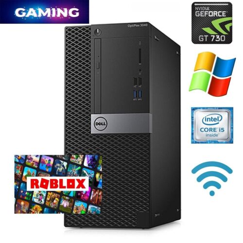 DELL GAMING COMPUTER PC I5 6TH GEN NVIDIA GT730 16GB 500GB HDD WIN 10 WIFI HDMI