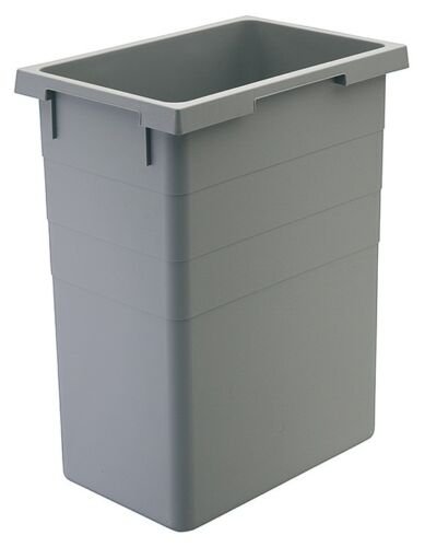 2 (Two) Pack Hailo Replacement Waste Bins Euro Cargo 35-38 Liters Capacity Gray