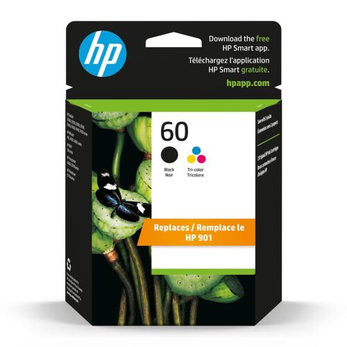 HP Inc. HP 60 (N9H63FN) 2-pack Black/Tri-Color Original Ink Cartridges