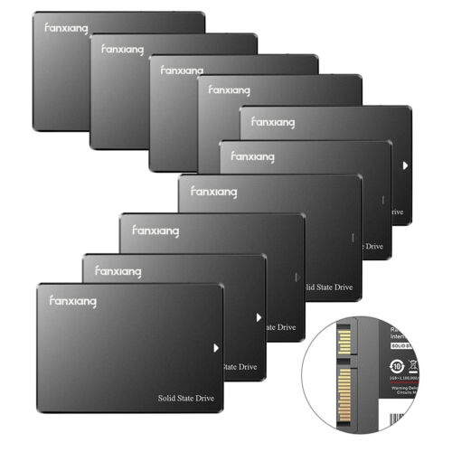 Fanxiang SSD 256G 512GB 1TB 2TB 4TB 2.5″ SATA III Internal SSD PC/MAC 10PACK LOT