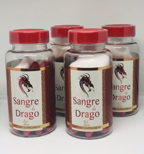 4 Sangre De Drago Dragons Blood Tree Sap Wound Healing Support Treatment Pills