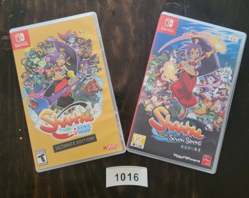 Nintendo Switch Shantae 1/2 GENIE HERO & The SEVEN SIRENS 2-GAMES! Double Pack!