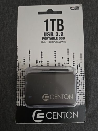 Centon 1TB 2.5″ USB 3.2 Portable External Solid-State Drive NEW, FREE SHIPPING