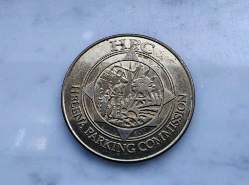 Vintage HPC Helena Parking Commission Downtown Montana Free Parking Gold Coin