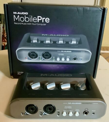 Avid M-Audio Mobile Pre USB Interface PN: 9310-65011-00 Rev A (No Software)