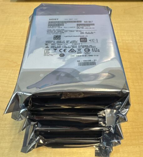 HUH721010AL4200 0F274 HGST Ultrastar He10 10TB 7200RPM SAS 12Gbps 256MB LOT OF 5