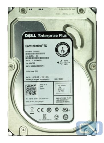 Dell 62VY2 Seagate ST1000NM0001 1TB 7.2K 64MB SAS 6.0Gb/s 3.5″ HDD