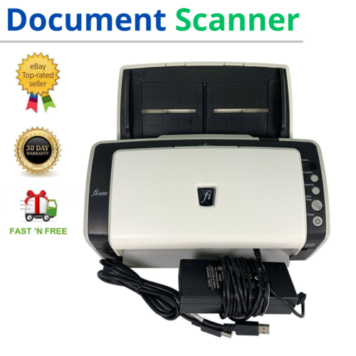 Duplex Pass-Through Document Color High Speed USB Scanner w/Bundle TESTED