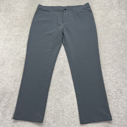 Public Rec Workday Pants Mens 38×30 Gray Golf Stretch Performance Straight EUC