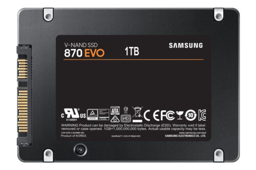 Samsung 870 EVO 500GB 2.5″ SATA III Internal SSD (MZ-77E500B/AM)