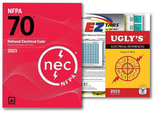 2023 NEC Code Book Paperback NFPA70 National Electrical Code 2023 Ugly’s EZ Tabs