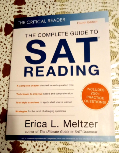 The Complete Guide To SAT Reading 4th Edition By Erica Lynn Meltzer Paperback