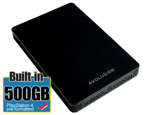 Avolusion HD250U3-Z1-PRO 500GB USB 3.0 Portable External Gaming PS4 Hard Drive