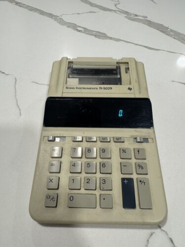 Vintage Texas Instruments Printer Calculator TI-5029 10-Digit Portable