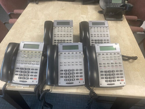 Lot Of 5 NEC Aspire 22B IP1NA-12TXH 22-Button Digital Office Phones