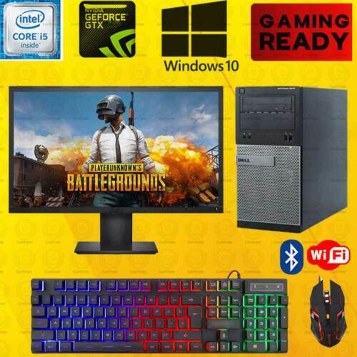 PUBG Dell i5 Gaming Desktop PC Computer SSD Nvidia GT1030 Win 10 8GB bundle