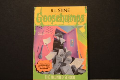 Goosebumps #59 The Haunted School thick version w/insert – 1st print Very Good