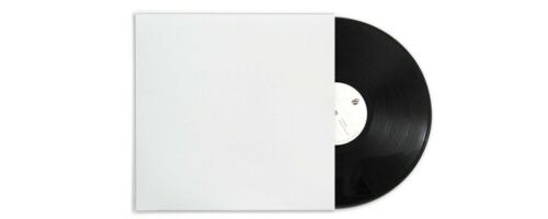 White 12″ Vinyl LP Protective Blank Record Jacket Cover Cardboard not paper 2pc