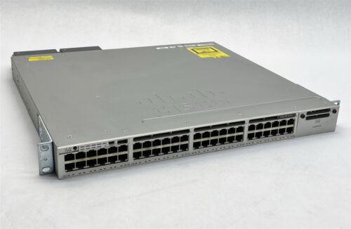 Cisco Catalyst 3850 WS-C3850-48F-L 48-Port PoE+ Gigabit Switch w/ 2*PSU