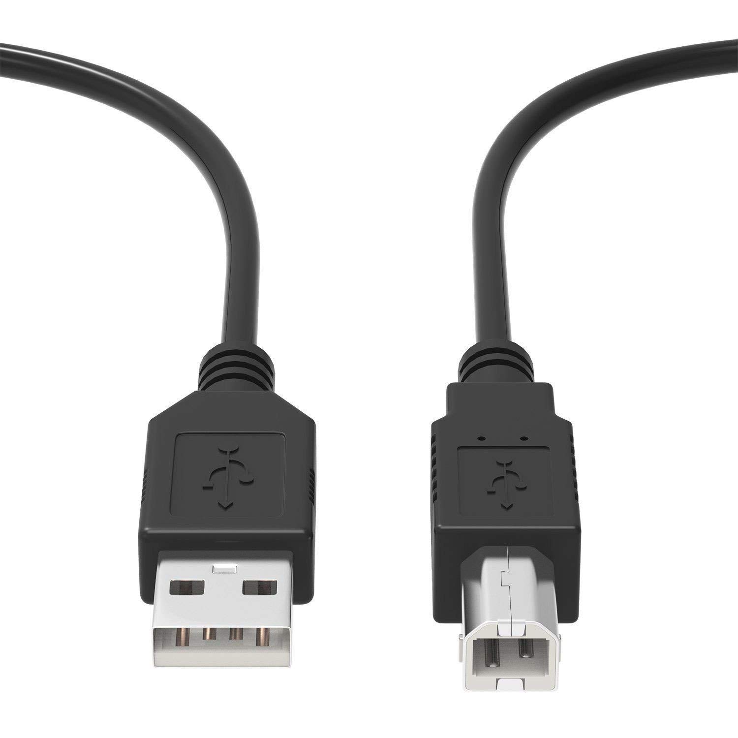 6.6ft USB Cable Cord Compatible with Canon iP110 iP2820 iP4820 iP4920 iP7220 iP8720 Printer