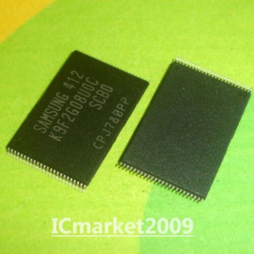 2 PCS K9K8G08U0D-SCB0 TSOP-48 1G x 8 Bit / 2G x 8 Bit NAND Flash Memory Chip IC