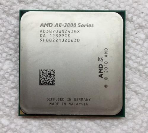 AMD A8-3870K CPU A8-Series Quad-Core 3.0 GHz 4M Socket FM1 Processor