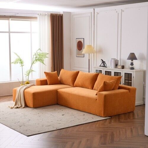 108 inch extra large deep modular sofa living room corduroy 4-person cloud sofa