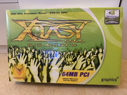 Visiontek Xtasy PCI 64MB nvidia Geforce2 MX440 Brand New Sealed