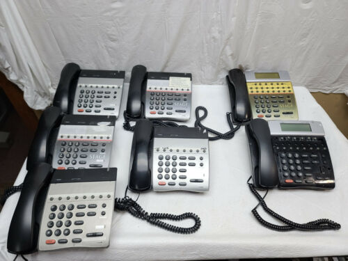 LOT OF 7 NEC DTerm80 Electra Elite Digital Phones NEC DTH-8-2,DTH-16D-2,DTH-8D-2