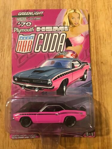 Greenlight 1970 Plymouth Hemi Cuda Pink Shaker 1 of 1000