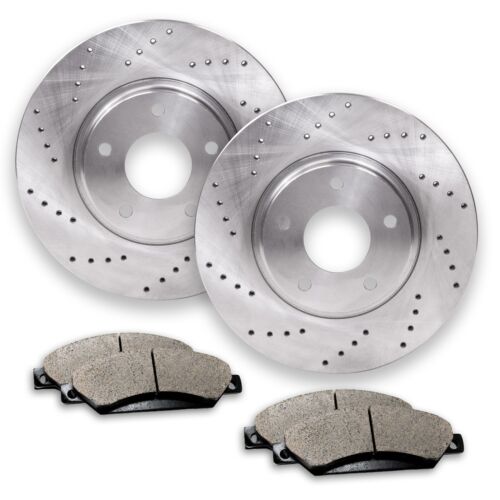 Front Drilled Brake Rotors + Pads for 1995-2004 Toyota 4Rummer Tacoma