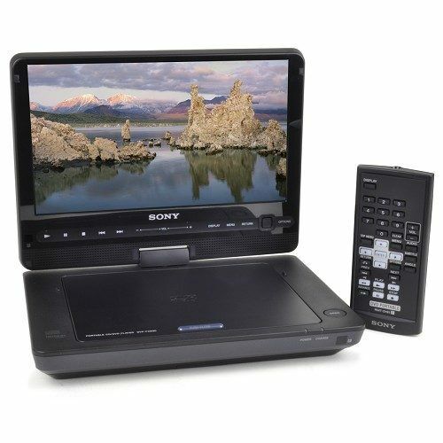 SONY  9″  Portable DVD Player 180-degree swivel and flip screen & remote & more!