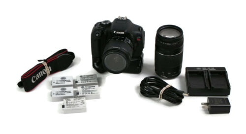 Canon EOS Rebel T3i 18MP DSLR Digital SLR Camera with 18-55mm and 75-300mm Kit