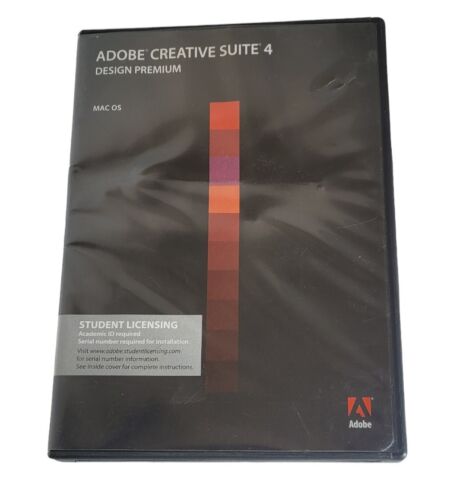 Adobe Creative Suite 4 Design Premium For Mac OS Student Edition DVDs