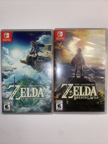 Zelda: Breath of The Wild & Zelda: Tears Of the Kingdom-NINTENDO SWITCH- (CIB)