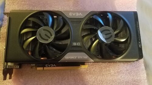 Tested GOOD EVGA NVIDIA GeForce GTX 760 4GB PCIe x16 Video Graphics Card GPU ACX