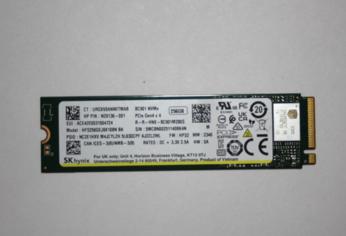 SK hynix bc901 HFS256GEJ9X108N 256GB M 2 2280 PCIe NVMe Gen4x4 SSD