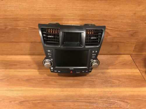 08-2012 TOYOTA HIGHLANDER STEREO NAVIGATION MP3 MAP GPS DISPLAY SCREEN BEZEL OEM